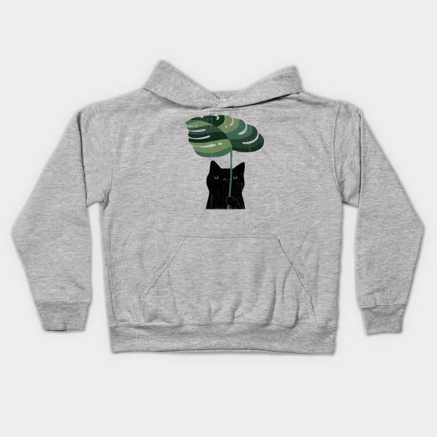 Monstera Kids Hoodie by Number 17 Paint